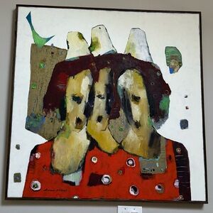 Abstract Faces Art Print